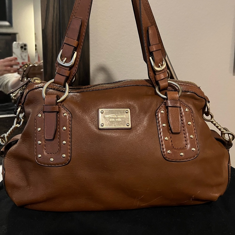 Michael Kors Brown Leather Handbag